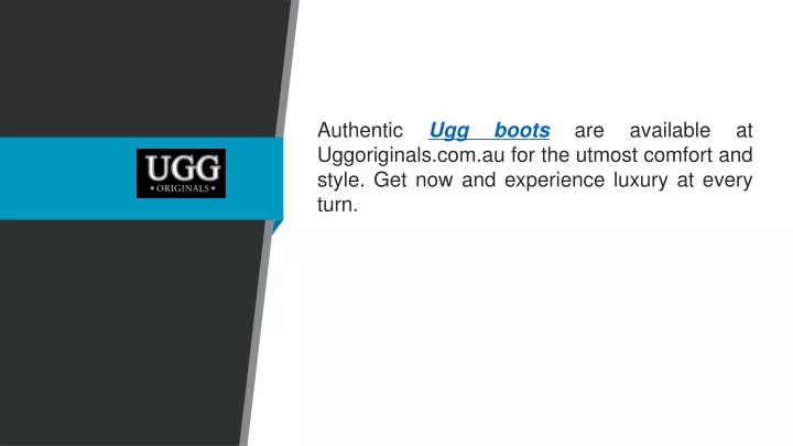 authentic ugg boots are available at uggoriginals