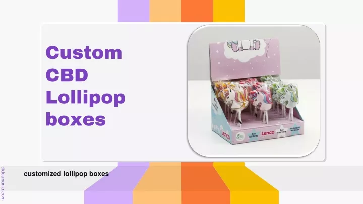 custom cbd lollipop boxes