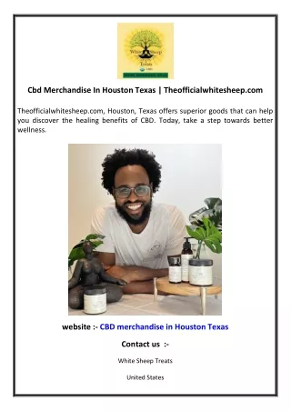 Cbd Merchandise In Houston Texas  Theofficialwhitesheep.com