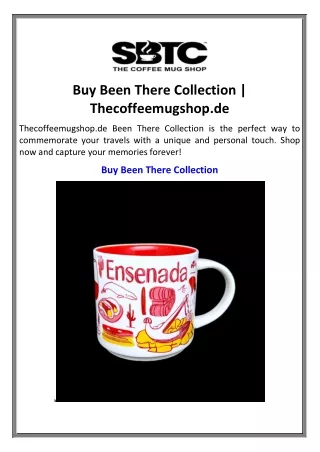 Buy Been There Collection | Thecoffeemugshop.de