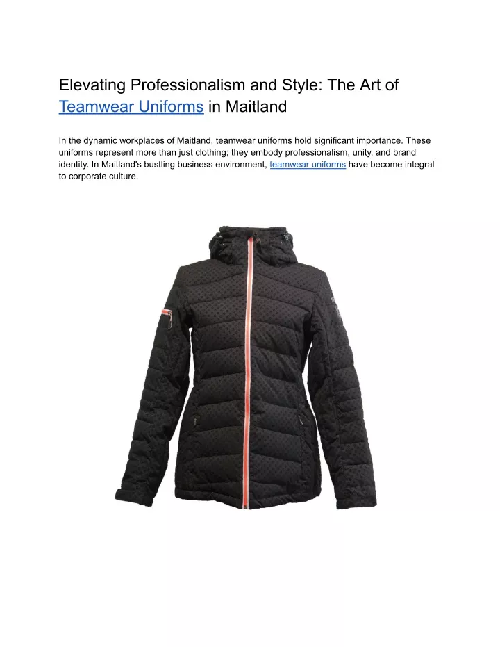 elevating professionalism and style