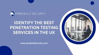 Identify the Best Penetration Testing Services in the UK Aardwolf Security