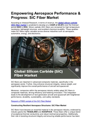 Empowering Aerospace Performance & Progress: SiC Fiber Market