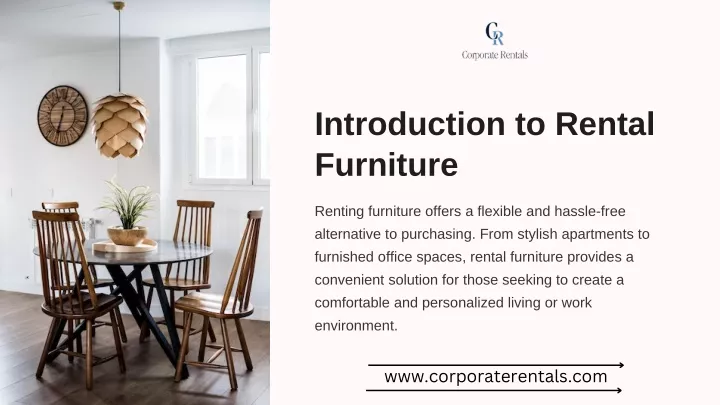 introduction to rental furniture