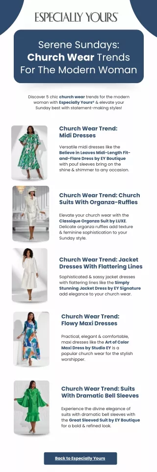 Serene Sundays Church Wear Trends For The Modern Woman