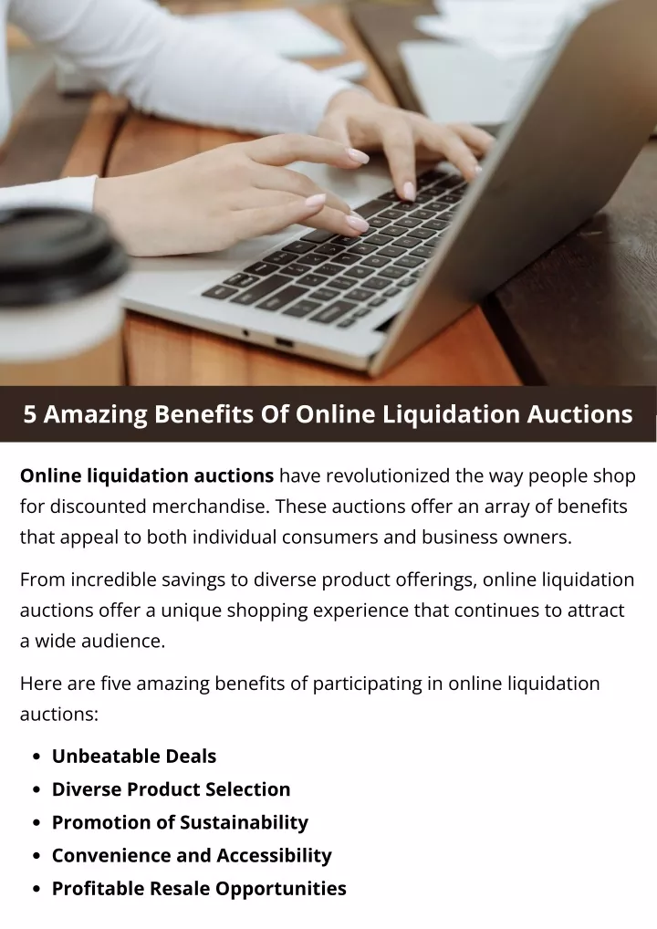 5 amazing benefits of online liquidation auctions