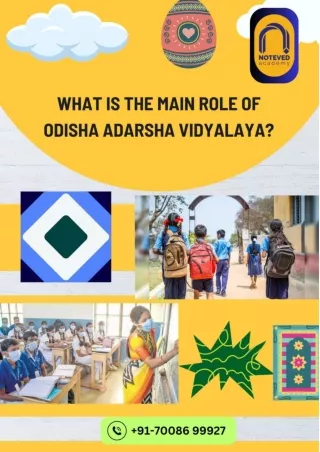 What is the main role of Odisha Adarsha Vidyalaya