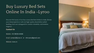 Buy Luxury Bed Sets Online In India, Best Buy Luxury Bed Sets Online In India