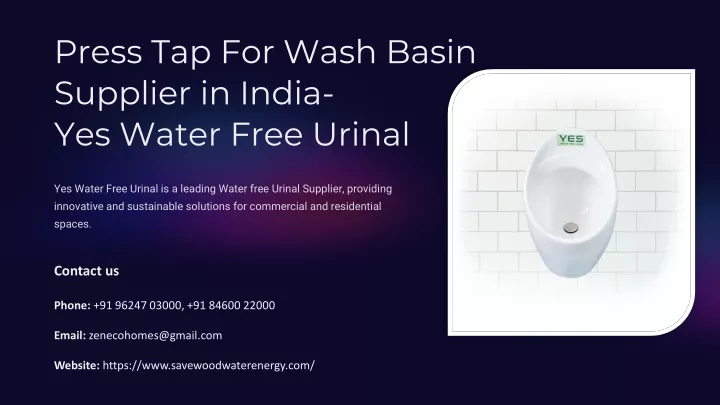 press tap for wash basin supplier in india