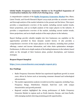 global radio frequency generator market