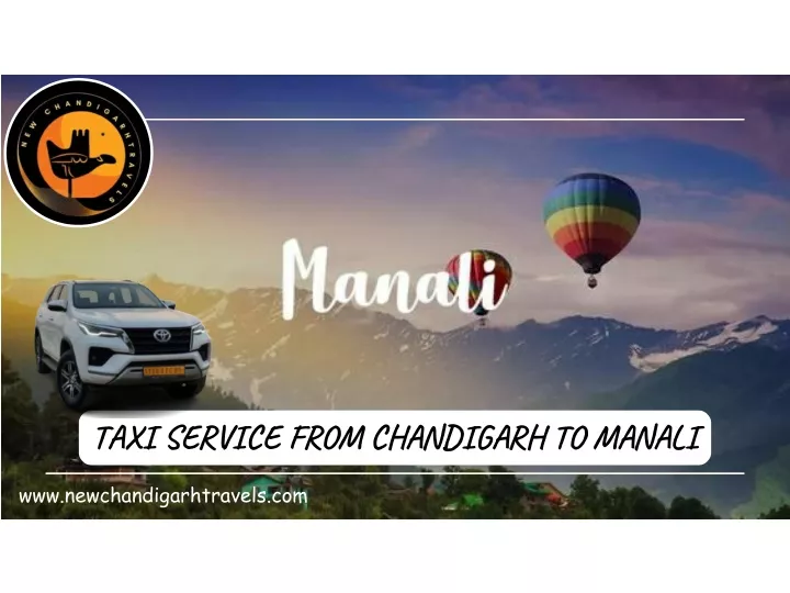 taxi service from chandigarh to manali