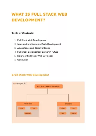 Full Stack Web Development Course in Hyderabad