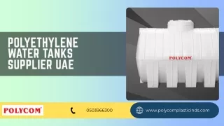 polyethylene water tanks supplier uae
