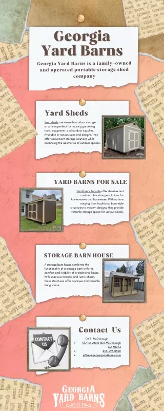 Versatile Outdoor Solutions: Yard Sheds, Barns, Storage Barn Houses, Portable Ga