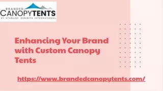 Custom Canopy Tent Tailored Shade Solutions for Every Event