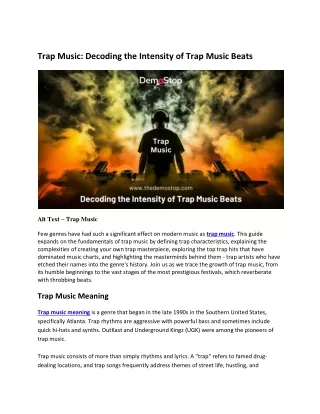 trap music decoding the intensity of trap music