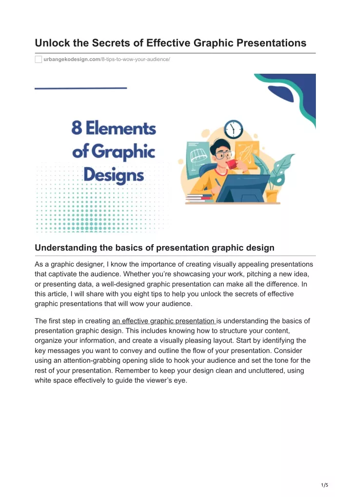 unlock the secrets of effective graphic