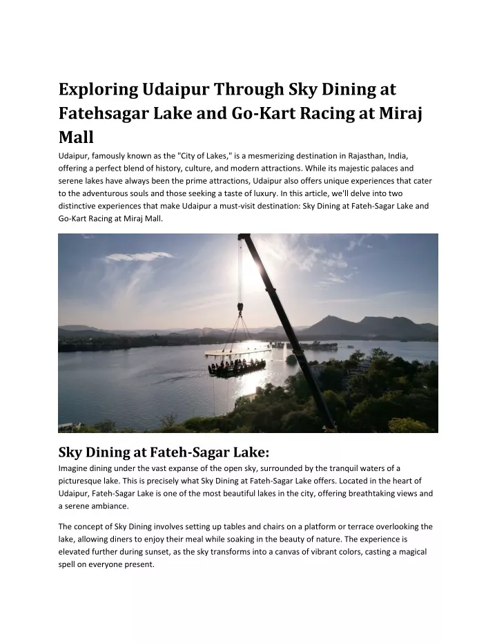 exploring udaipur through sky dining