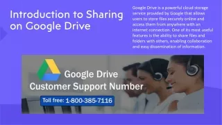 Fixed 1-800-385-7116 Support Share Files and Folders on Google Drive