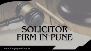 Identifying Pune's Premier Solicitor Firm