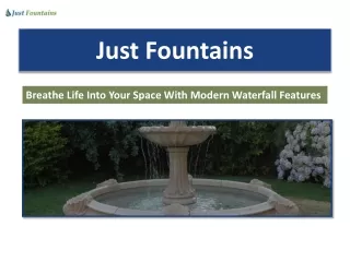 Breathe Life Into Your Space With Modern Waterfall Features
