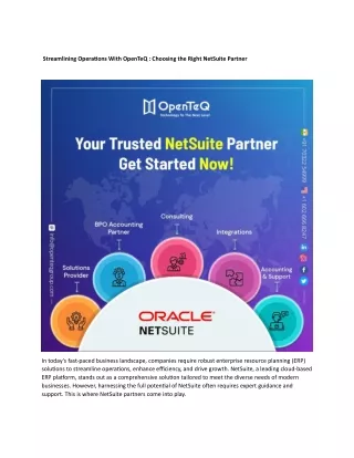 streamlining operations with openteq choosing