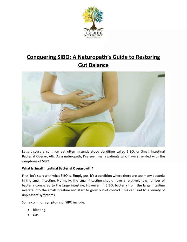 conquering sibo a naturopath s guide to restoring