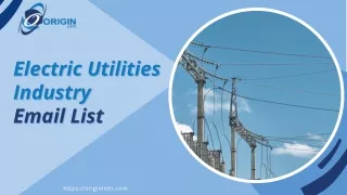 Electric Utilities Industry Email List, Electric Utilities Industry Mailing List