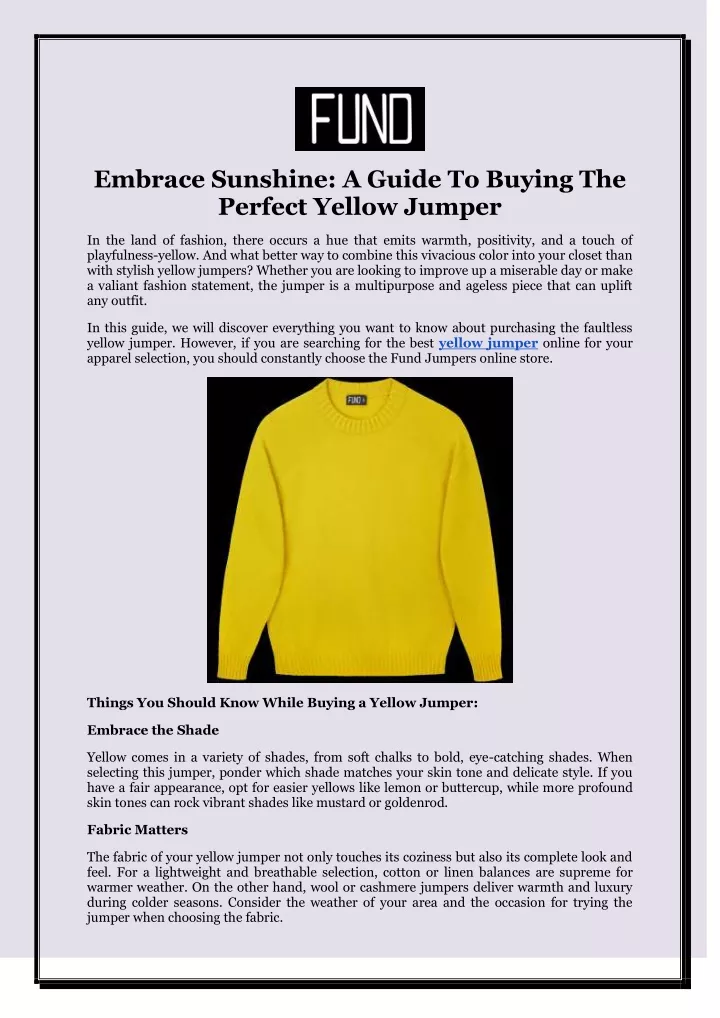 embrace sunshine a guide to buying the perfect