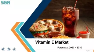 Vitamin E Market Size, Overview, Growth, Demand and Forecast to 2024-2032