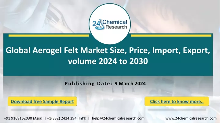 global aerogel felt market size price import