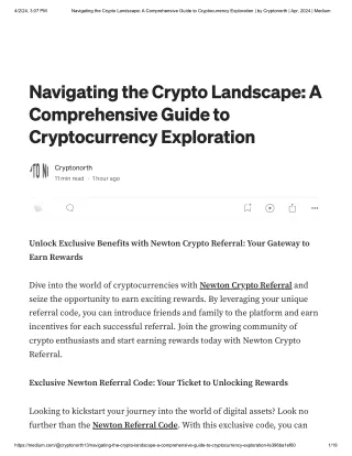 Navigating the Crypto Landscape_ A Comprehensive Guide to Cryptocurrency Exploration