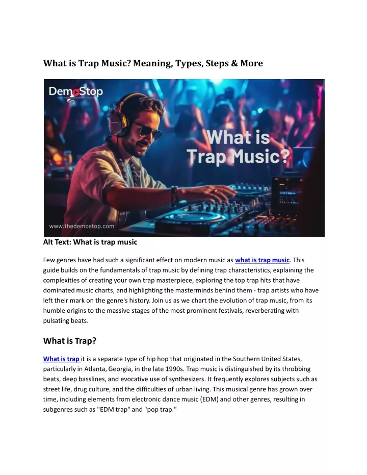 what is trap music meaning types steps more