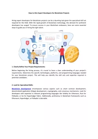 how to hire expert developers for blockchain