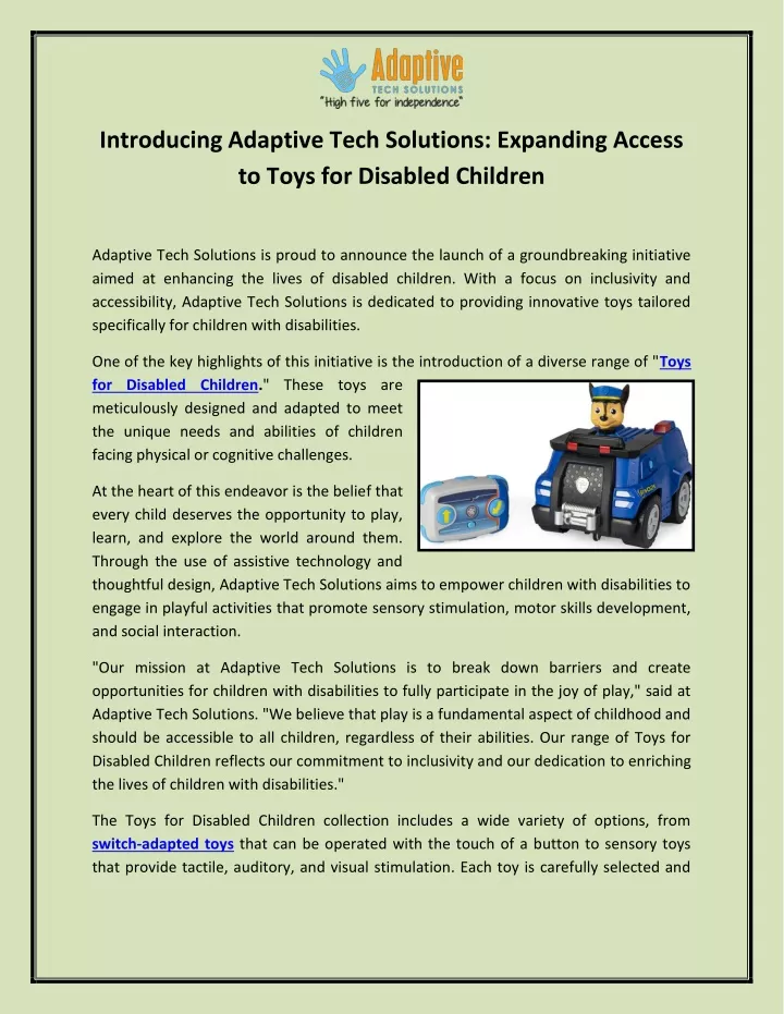 introducing adaptive tech solutions expanding