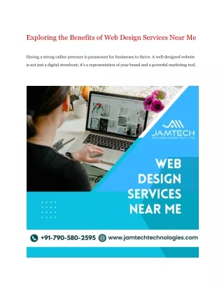 exploring the benefits of web design services