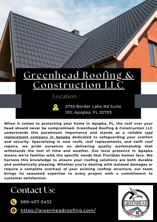 Greenhead Roofing & Construction LLC