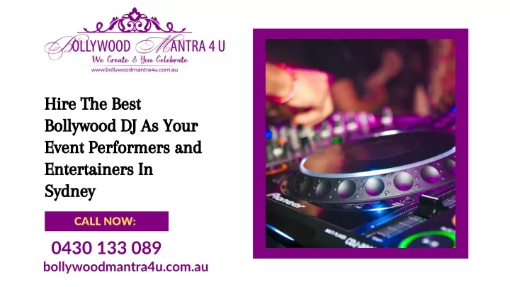 hire the best bollywood dj as your event