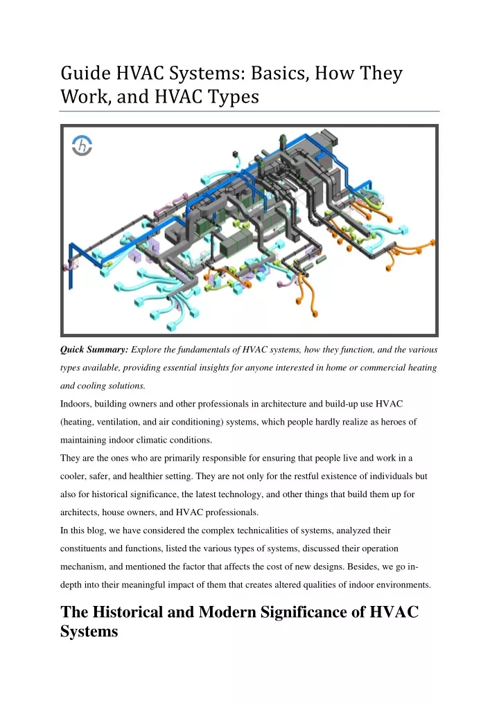 guide hvac systems basics how they work and hvac