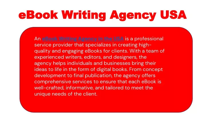 ebook writing agency usa ebook writing agency usa