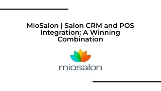 MioSalon Salon CRM and POS Integration_ A Winning Combination