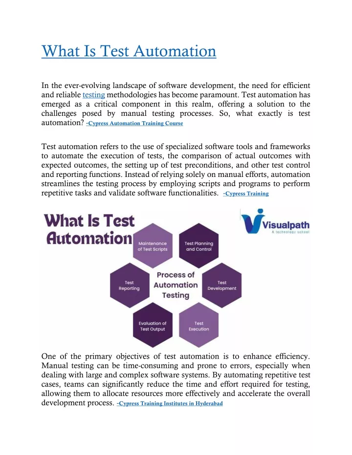 what is test automation
