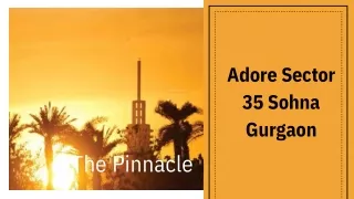 Adore Sector 35 Sohna Gurgaon E-brochure