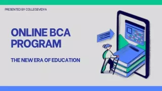 Online BCA Program - College Vidya