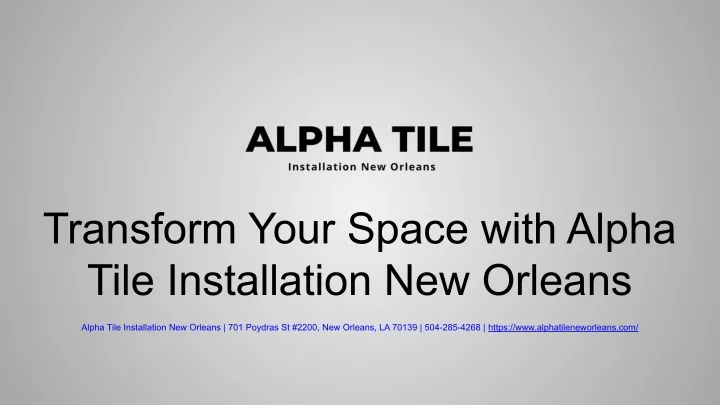 transform your space with alpha tile installation