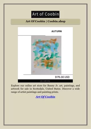Art Of Coobin | Coobin.shop