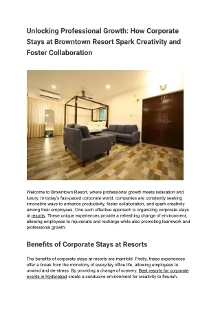 Unlocking Professional Growth_ How Corporate Stays at Browntown Resort Spark Creativity and Foster Collaboration (1)