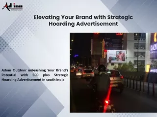 Elevating Your Brand with Strategic Hoarding Advertisement