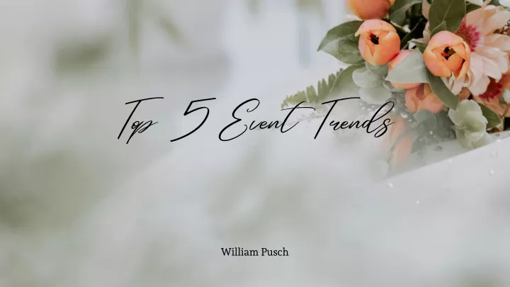 top 5 event trends