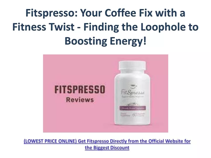 fitspresso your coffee fix with a fitness twist